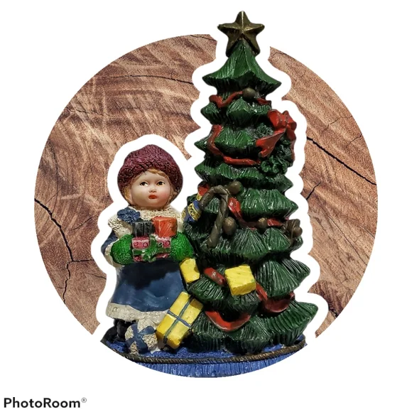 Collectable Christmas decor little girl Christmas tree Christmas gifts vintage - Picture 12 of 12